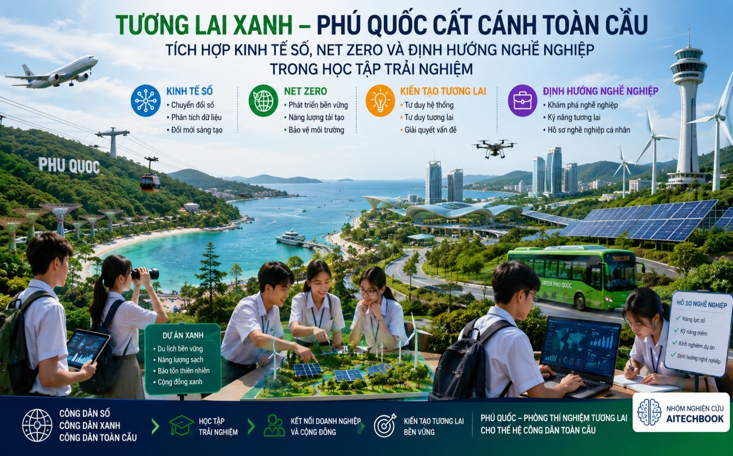 TƯƠNG LAI XANH – PHÚ QUỐC CẤT CÁNH TOÀN CẦU: TÍCH HỢP KINH TẾ SỐ, NET ZERO VÀ ĐỊNH HƯỚNG NGHỀ NGHIỆP TRONG HỌC TẬP TRẢI NGHIỆM